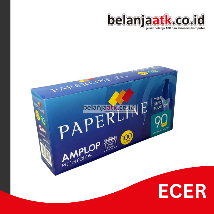 [ECER] Amplop Paperline Panjang No. 90 (Putih Polos)