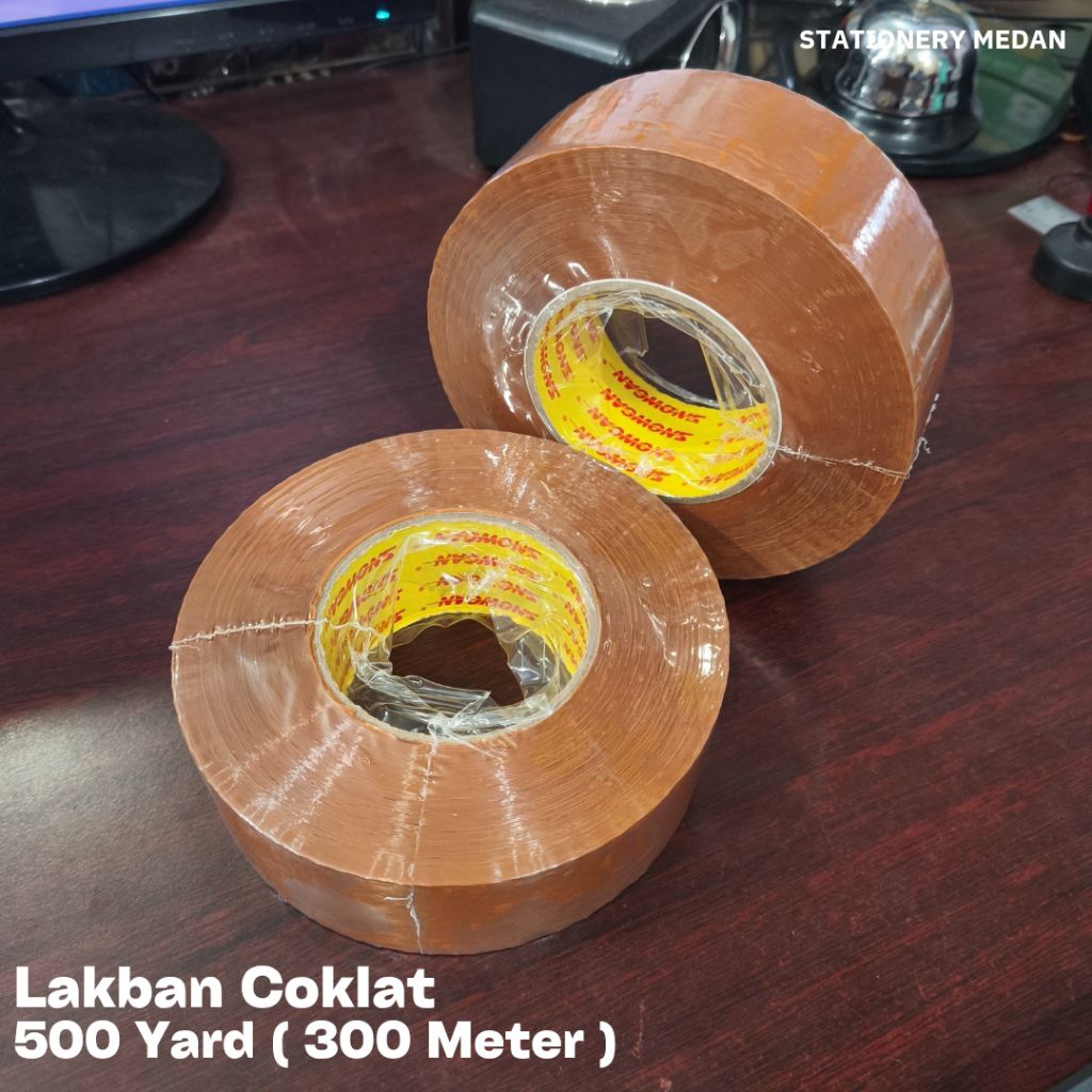 

Lakban Coklat 500 Yard 300 Meter x 48 mm ( 1 Pcs )