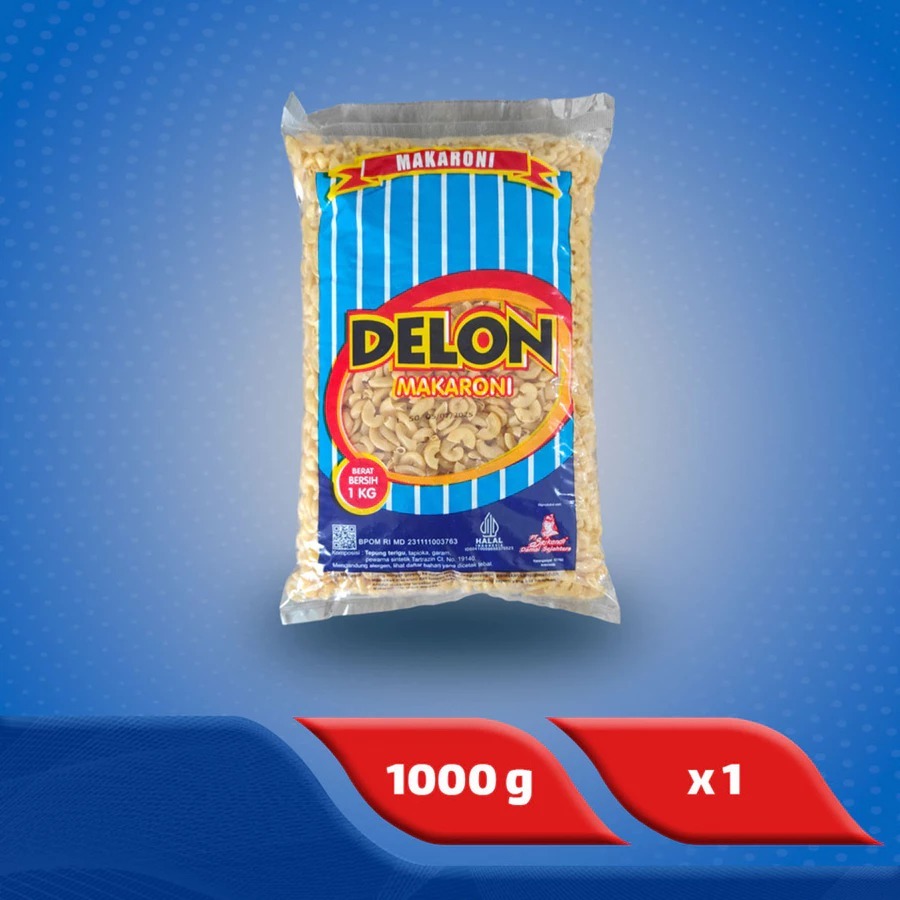 

Delon Biru Makaroni Bantat 1 kg