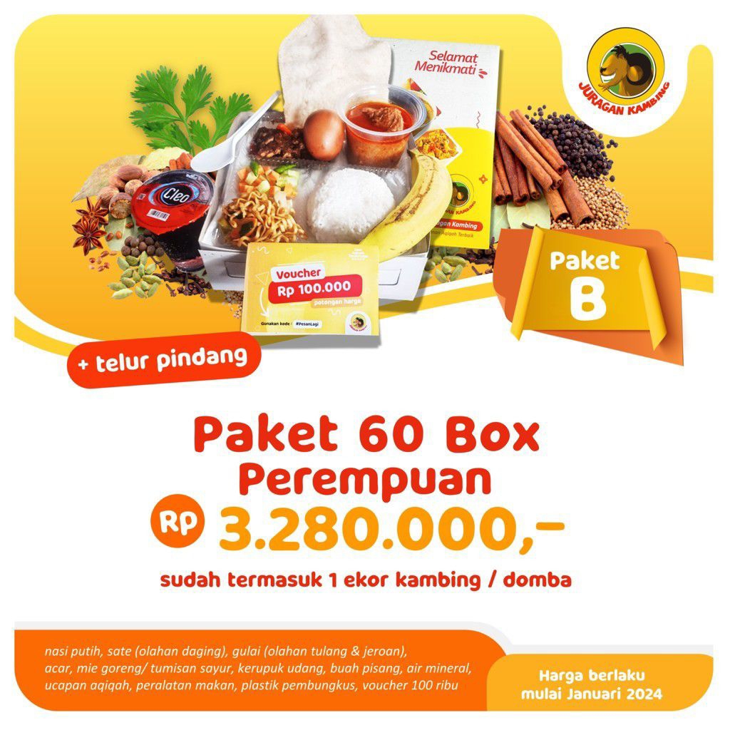 

Aqiqah Paket Box 60 Perempuan