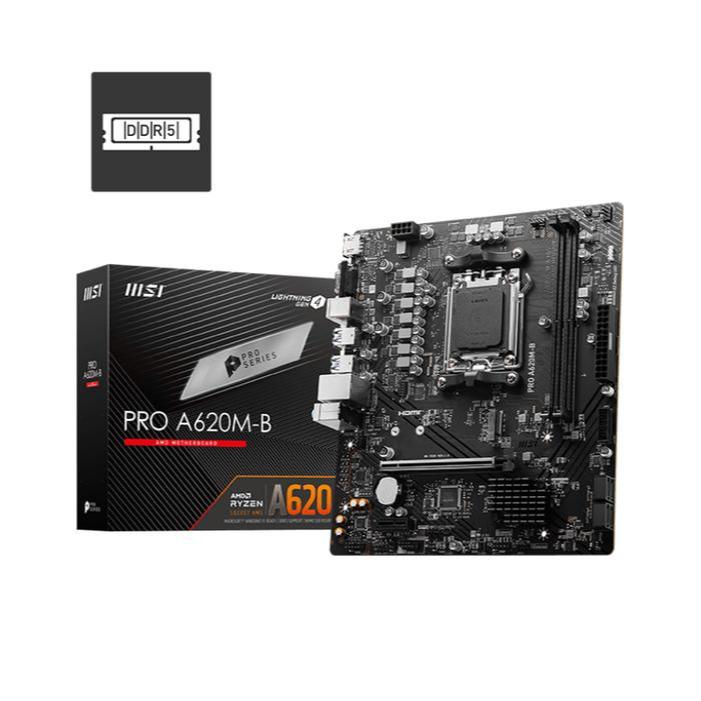 MSI PRO A620M-E Motherboard Micro ATX AMD A620 DDR5