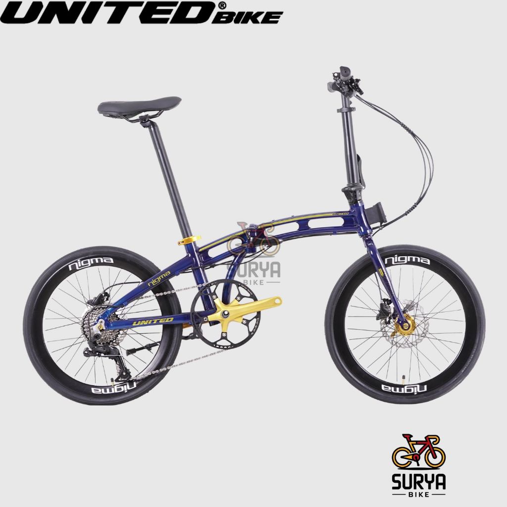 Sepeda United Nigma V 20" Sepeda Lipat Dewasa Folding Bike 20 inch