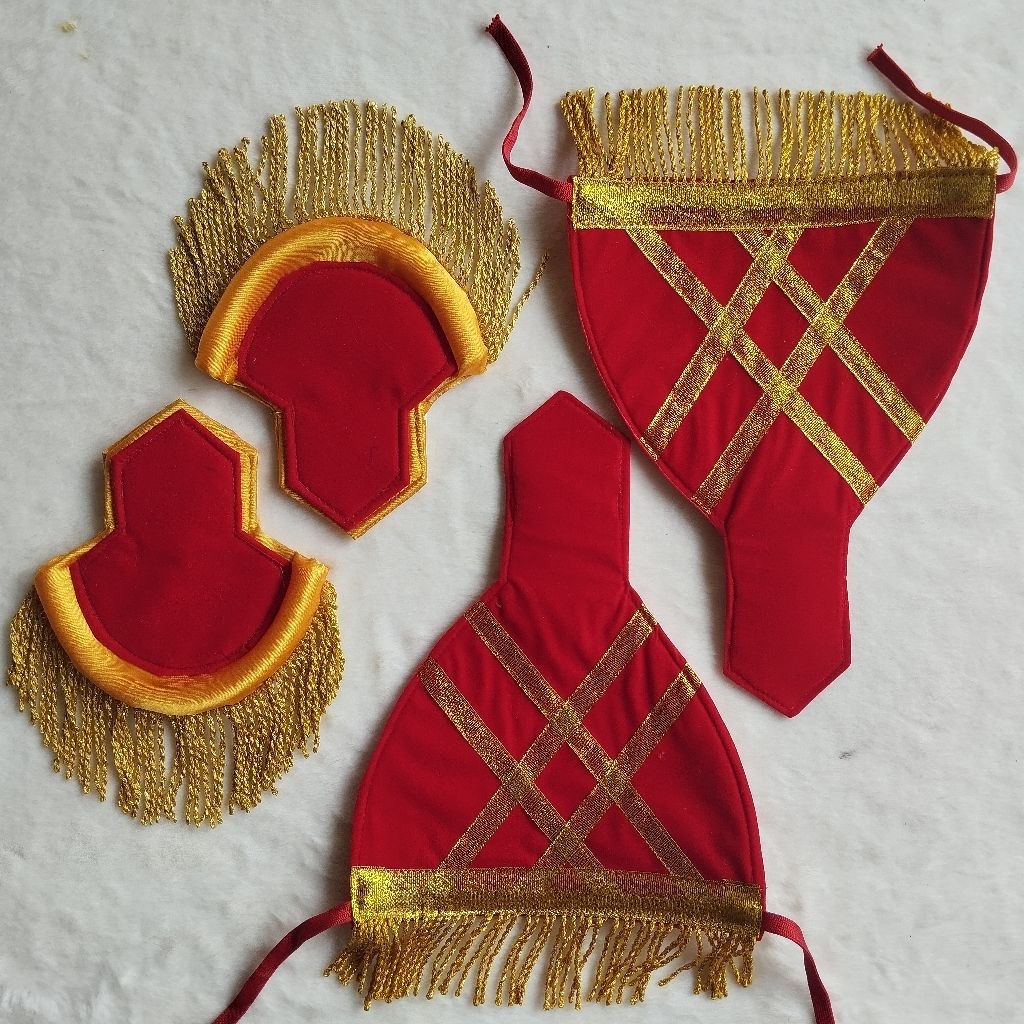 1 Set Komplit Evolet Ban Lengan Rumbai Tambang Emas AKMIL & AKPOL