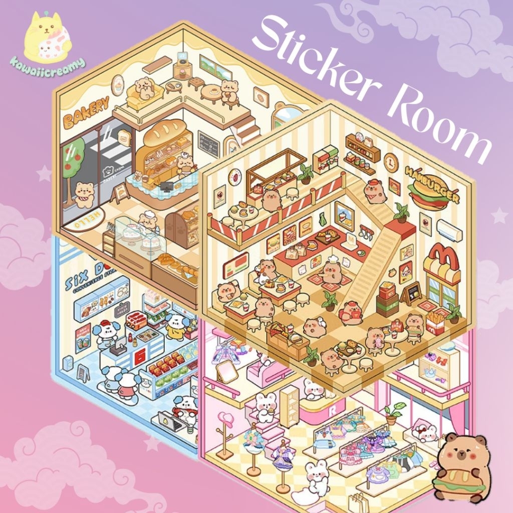 

STICKER ROOM - DIY sticker 3D dekorasi ruangan