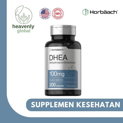 Horbaach DHEA 100 mg- 200 Capsules Non-GMO
