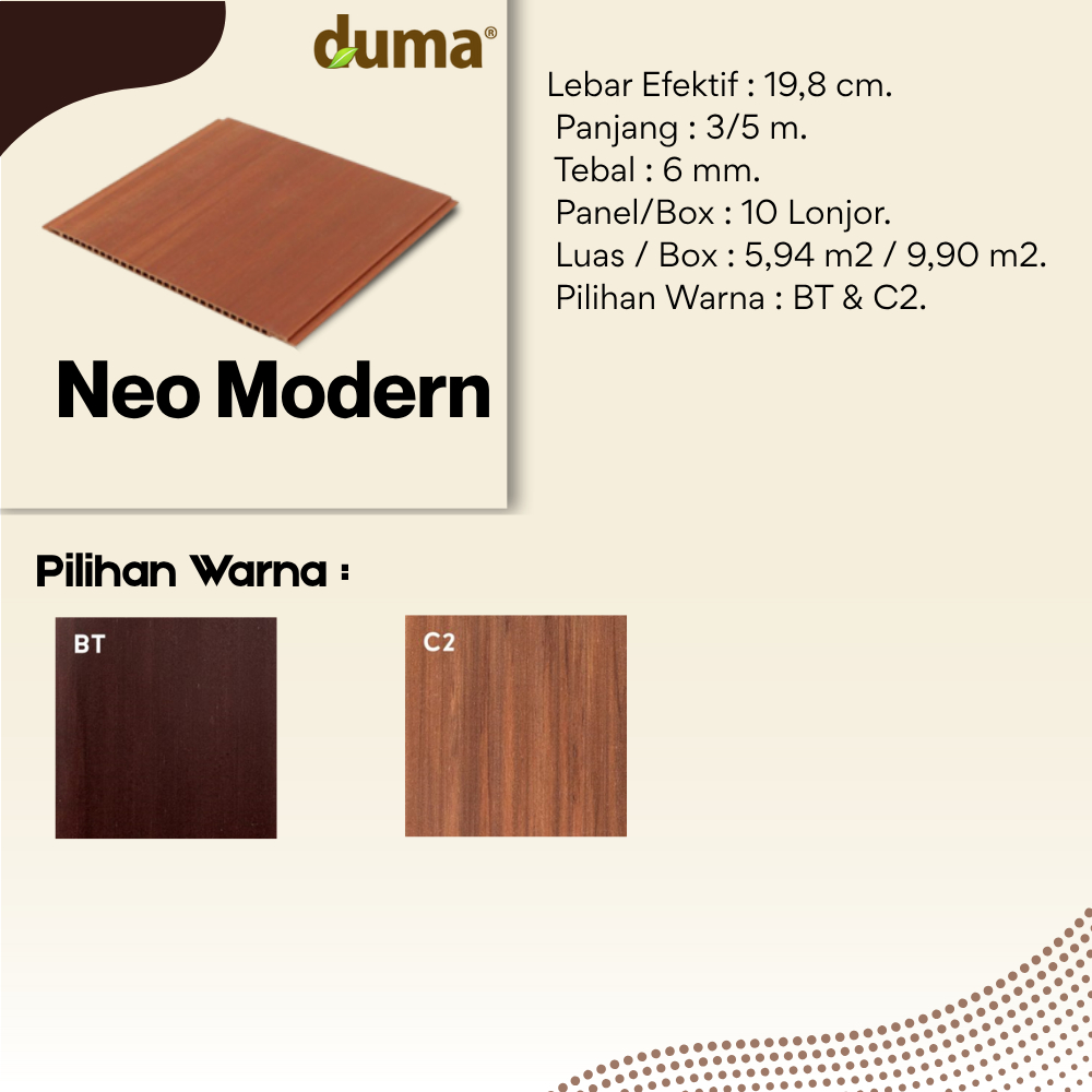 DUMA PANEL WPC Neo Modern // Wallpanel & Plafon
