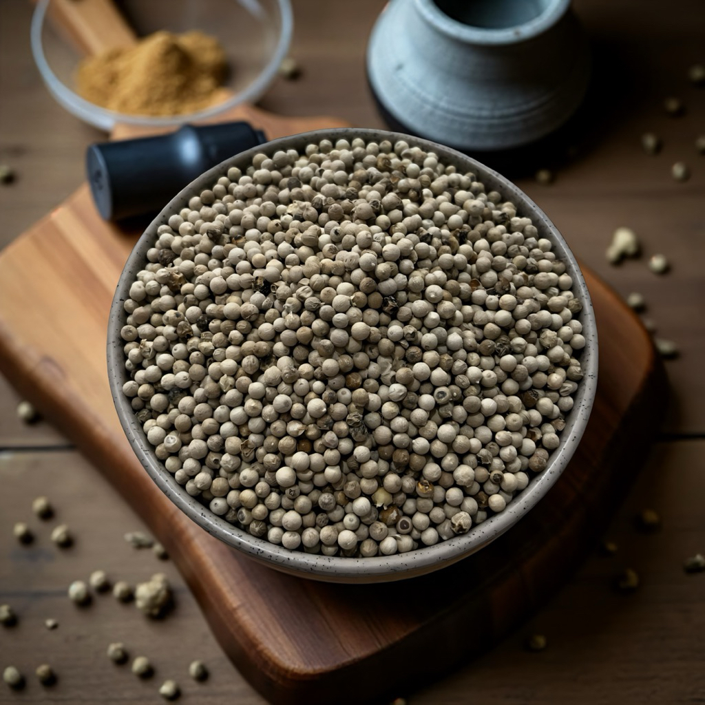 

Merica Putih Butiran 1 Kg / Biji Lada Putih Utuh Kualitas Premium (Asli Sumatera / Lokal Pilihan)