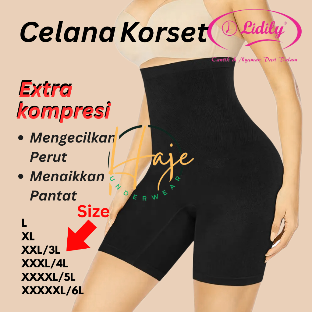 Lydyly - Celana Korset Corset Shapewear Body Shaper Pants DD3018 | Korset Wanita
