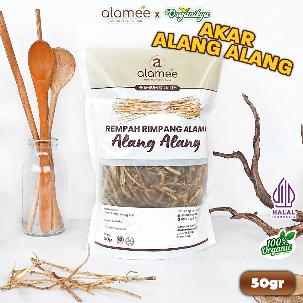 

ALAMEE Alang Alang Akar Rempah Cogon Grass Rempah Rimpang Organik Alami Bumbu Masakan 50gr organikya