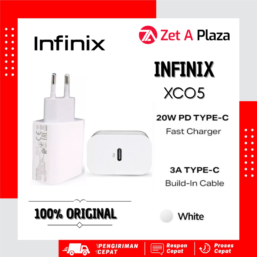Infinix XC05 Charger Kit - 20W Fast Charging Adaptor ORIGINAL