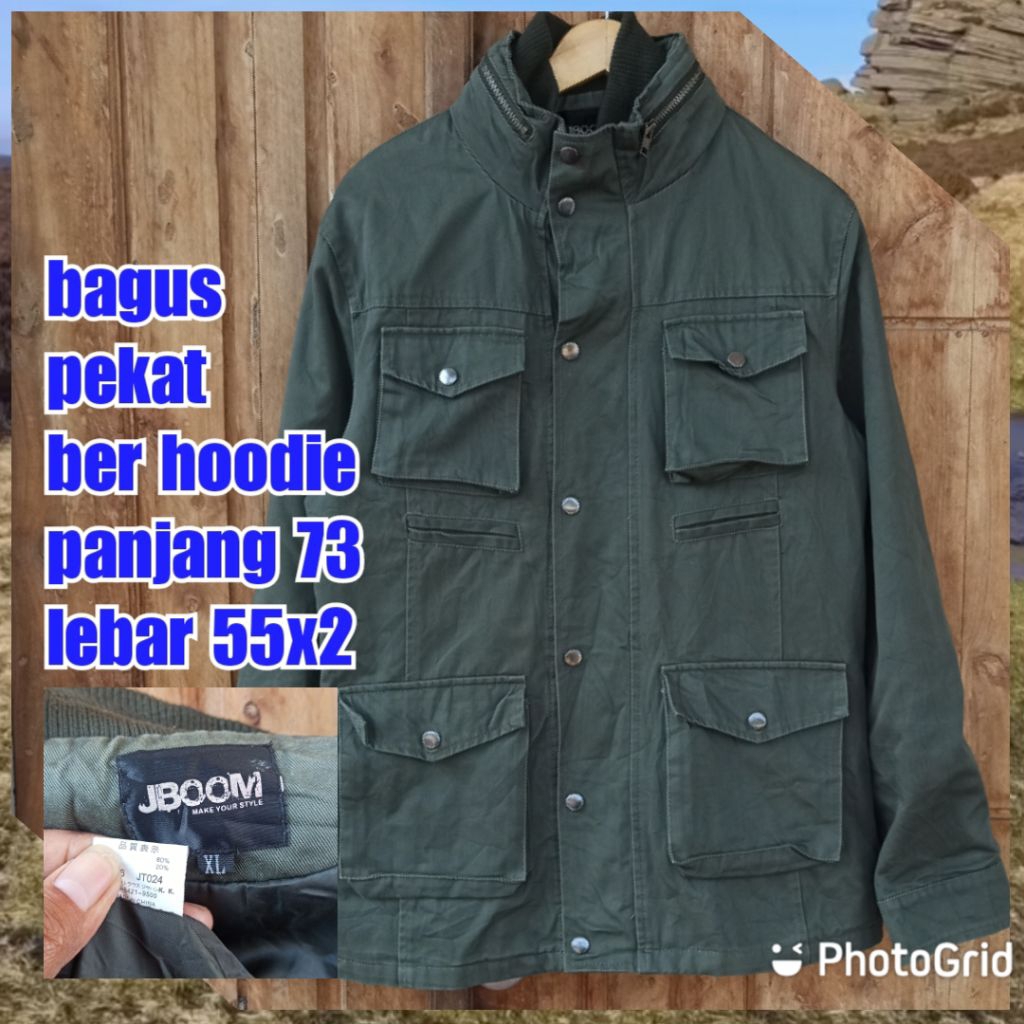 jaket parka army military green hijau m65 fashion jboom