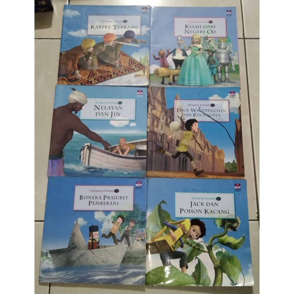 BUKU DONGENG ANIMASI 3D CABUTAN