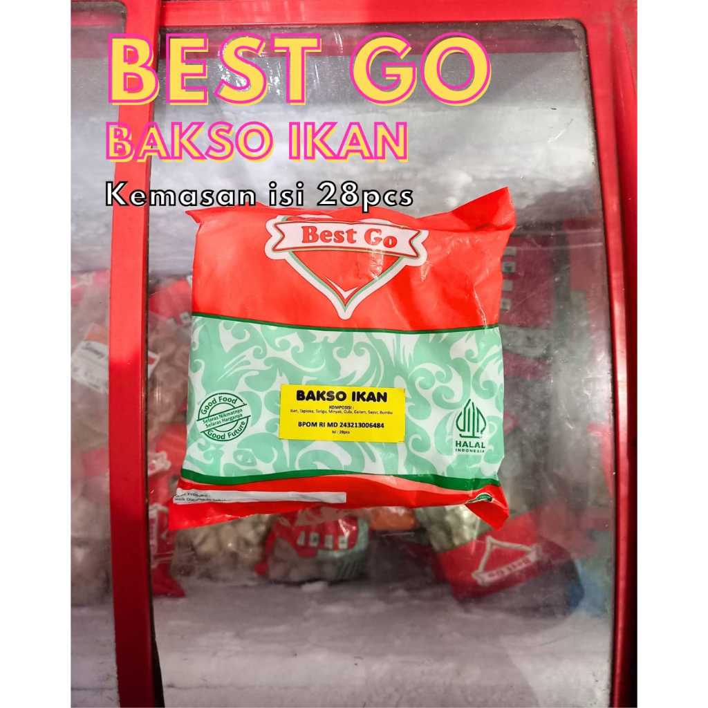 

Frozenfood BEST GO Bakso Ikan isi 28pcs