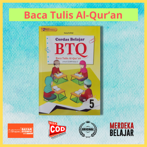Buku Cerdas Belajar BTQ SD/MI Kelas 5 - Mukti Selaras