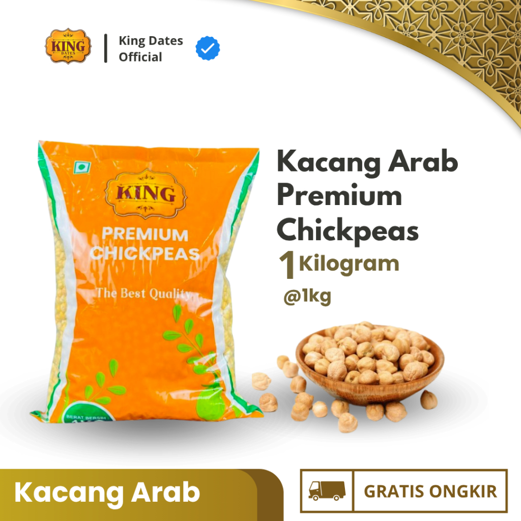 

Kacang Arab 1 Kg | King Chickpeas Premium | Oleh-oleh Haji dan Umroh Asli