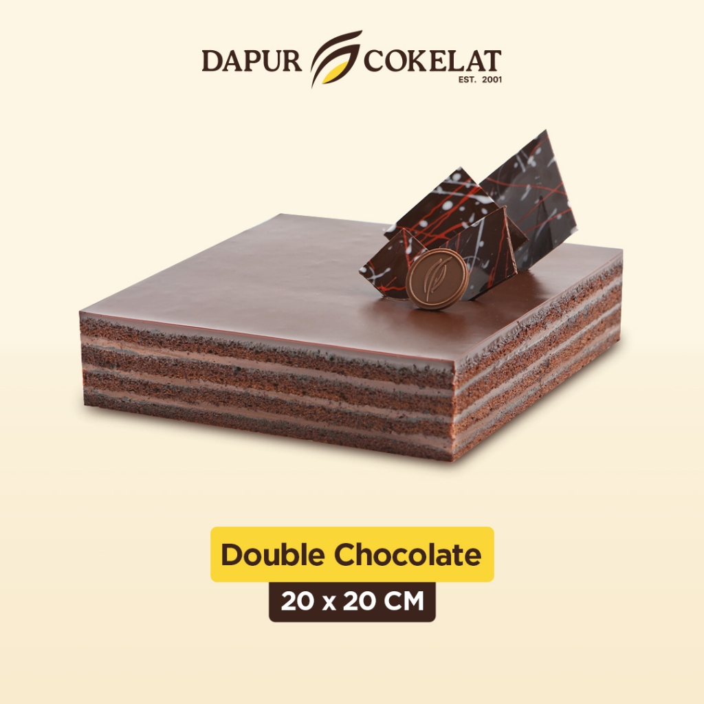 

DAPUR COKELAT - Double Chocolate 20x20 | Cake Cokelat untuk Semua Moment dengan Rasa Manis Cokelat dan Asam Aprikot Jam