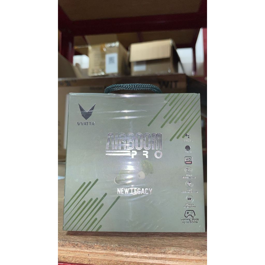 CUCI GUDANG AIRBOOM PRO 3 VS BLUETOOTH EARPHONE / HEADSET - ARMY GREEN