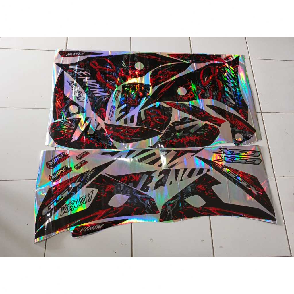 DECAL STICKER HOLOGRAM GSX R 150 DESIGN VENOM