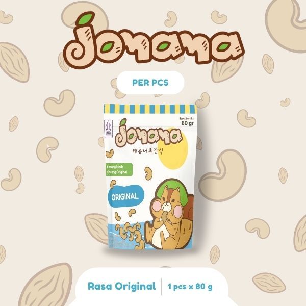 

Jomama - kacang Mede Goreng Rasa Original 80gr Snack Cemilan Jananan Kacang Mete