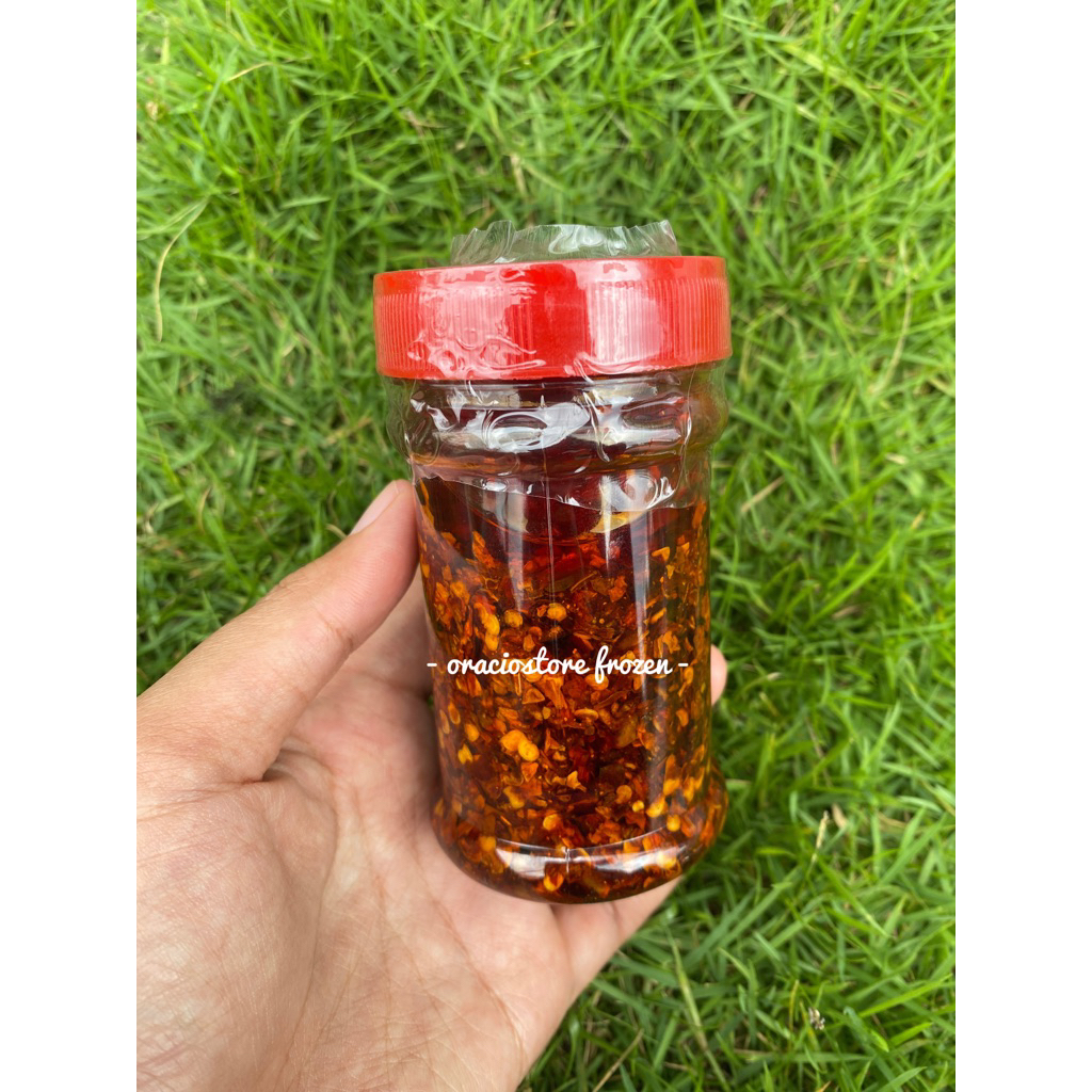

chili oil 200gr kemasan botol