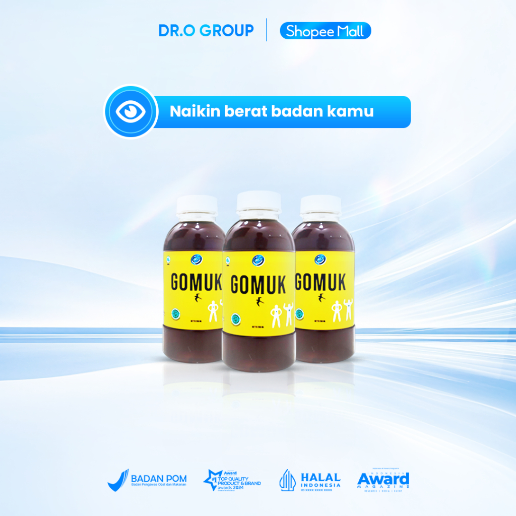 Madu Gomuk 200ML - Berat Badan Ideal Dengan Gomuk Herbal/ Obat Penggemuk Badan Terpercaya/ Gemuk Bad
