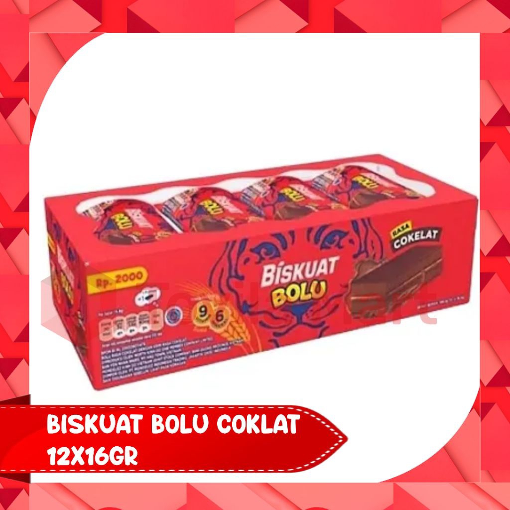 

Biskuat Bolu Coklat 1 Box isi 12