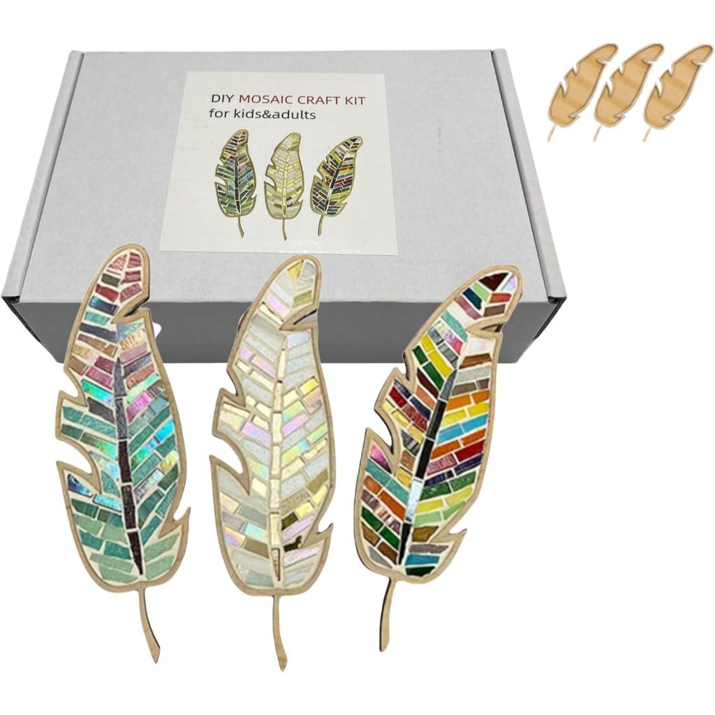 

EOQIFJM Craft Kit for Adults - Porcelain Tile Mixed Colour Mosaic DIY Home Decoration Painting Art