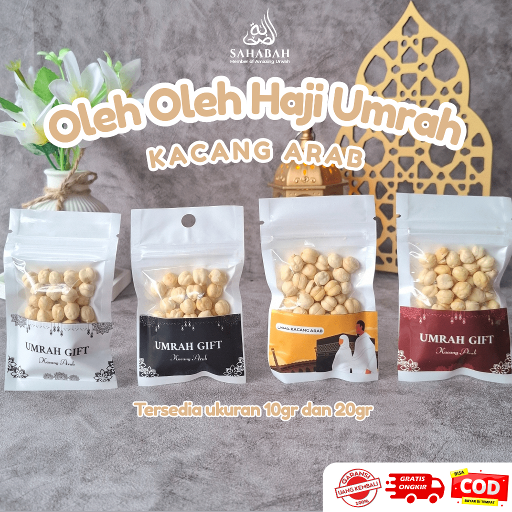 

Oleh Oleh Haji Umrah KACANG ARAB GARBANZO CHICKPEAS Premium Eksklusif Kemasan Plastik Klip Murah