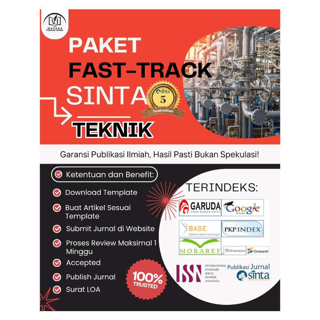 Publikasi Jurnal Sinta 5 Fast-track Scope Teknik