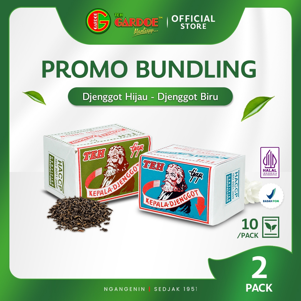 

(PROMO BUNDLING) Djenggot Hijau 40gr & Djenggot Biru 40gr - Racikan Teh Keraton