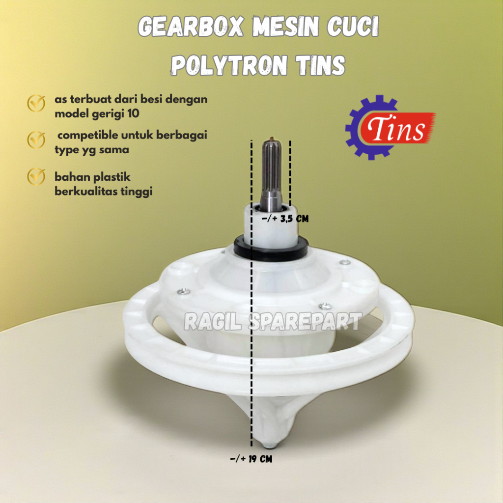 GEARBOX MESIN CUCI POLYTRON ORIGINAL POLYTRON TINS