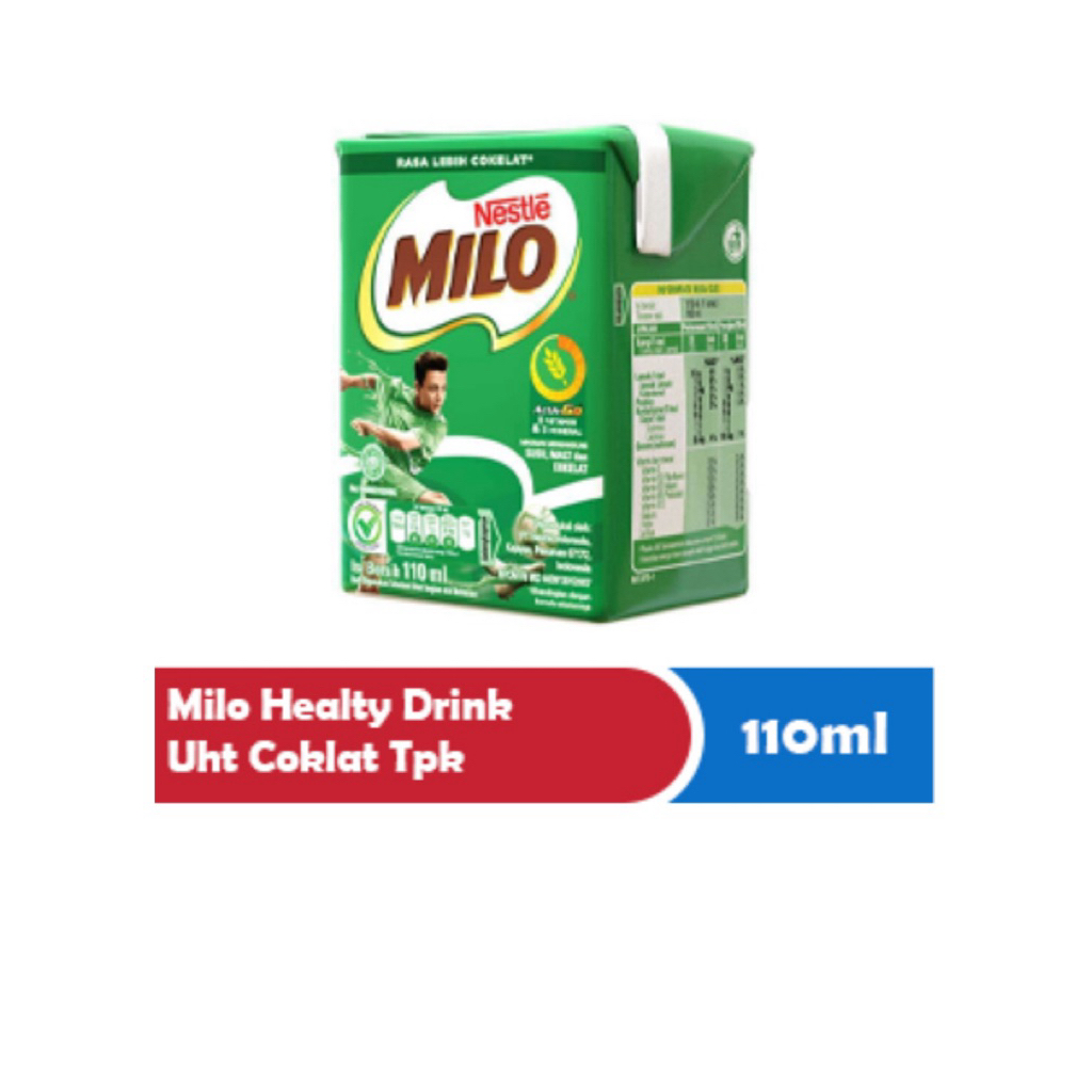

Nestlé Milo UHT Cokelat 110 ml – Minuman Energi Rasa Cokelat untuk Anak & Keluarga