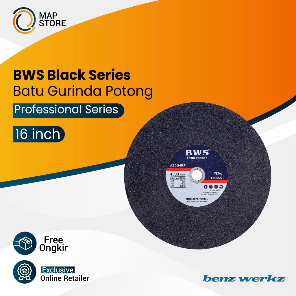 BWS Batu Gurinda Gerinda Potong 16" BLACK Series
