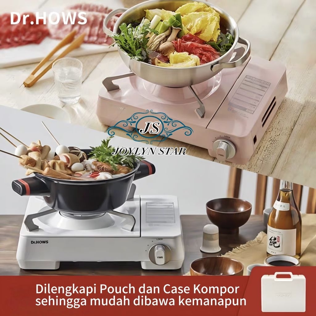 READY STOCK Kompor Gas Portable Merk Dr.Hows / Portable Stove Dr.Hows / Kompor Gas Twinkle Stove / K