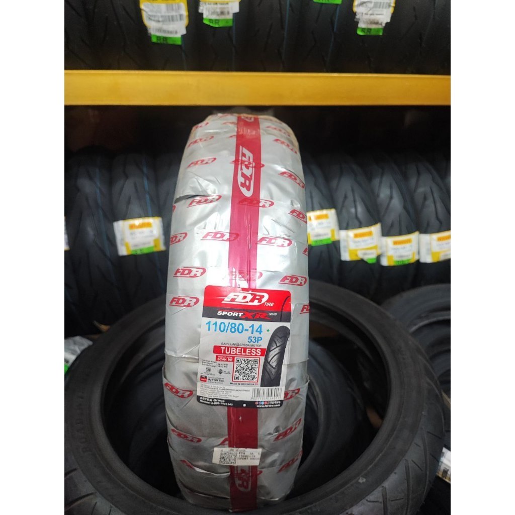 BAN FDR 110/80-14 SPORT XR EVO TUBELESS Ban Motor ADV 150, AEROX 155, VARIO 150, ALL SERIES