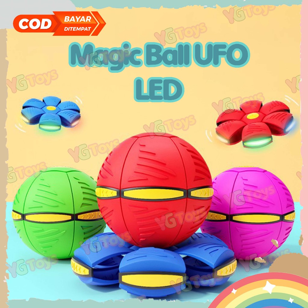 Yes Toy UFO Ball Mainan Flat Ball Magic Ufo Besar Bola Ajaib Injak  Ufo Magic Ball