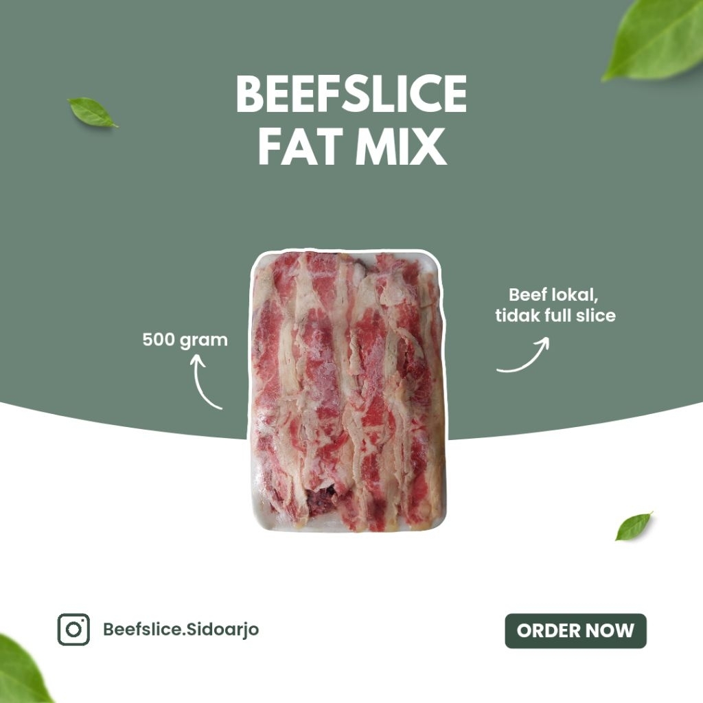 

READY Beef Slice Fat Mix Ekonomis 500 Gram