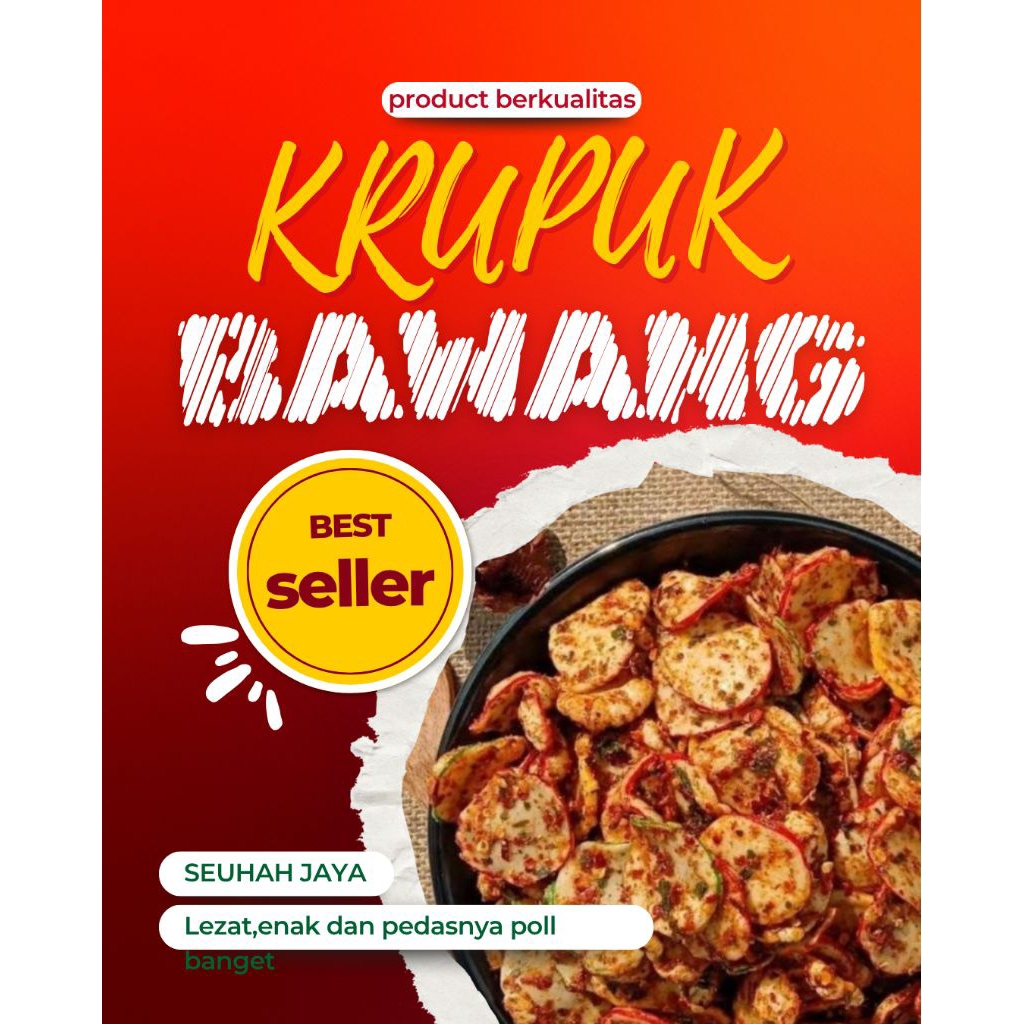 

kerupuk bawang 100grm, kerupuk bantat,seblak krupuk bantat, seblak kering