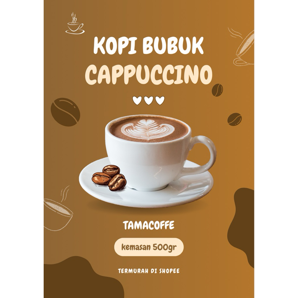 

BUBUK KOPI CAPPUCINO/SERBUK KOPI CAPPUCINO 500GR