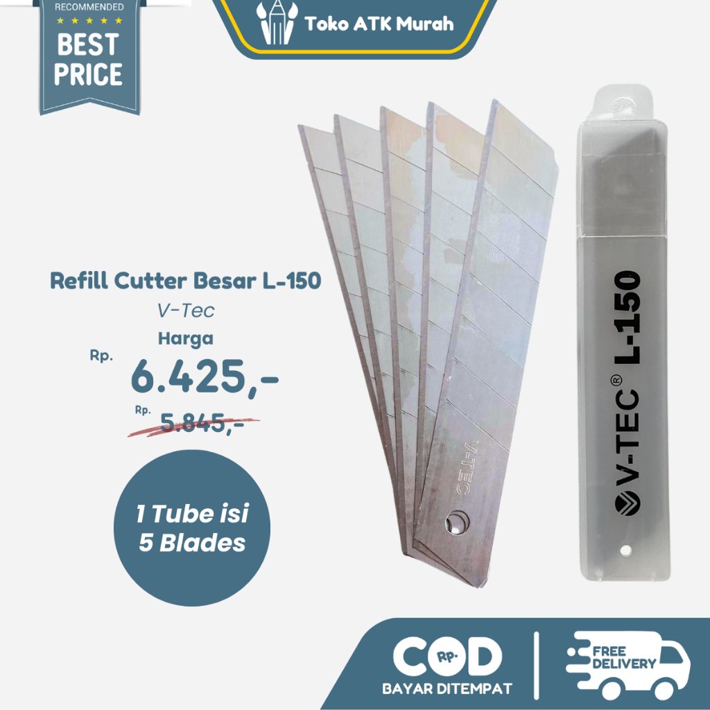 

Isi Cutter Besar V-Tec L-150 / Refill Cutter Pemotong Besar