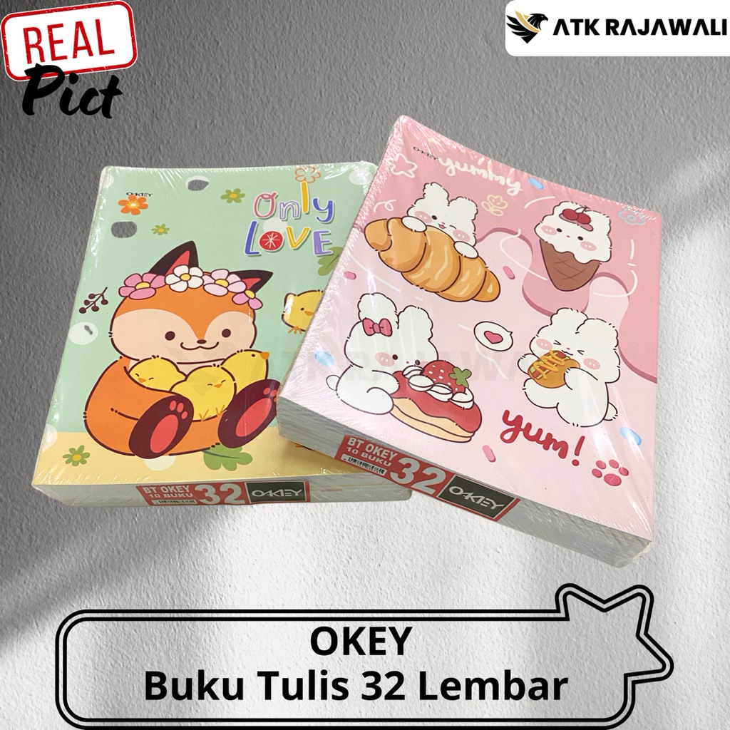 

Buku Tulis OKEY 32 Lembar (10Pcs)