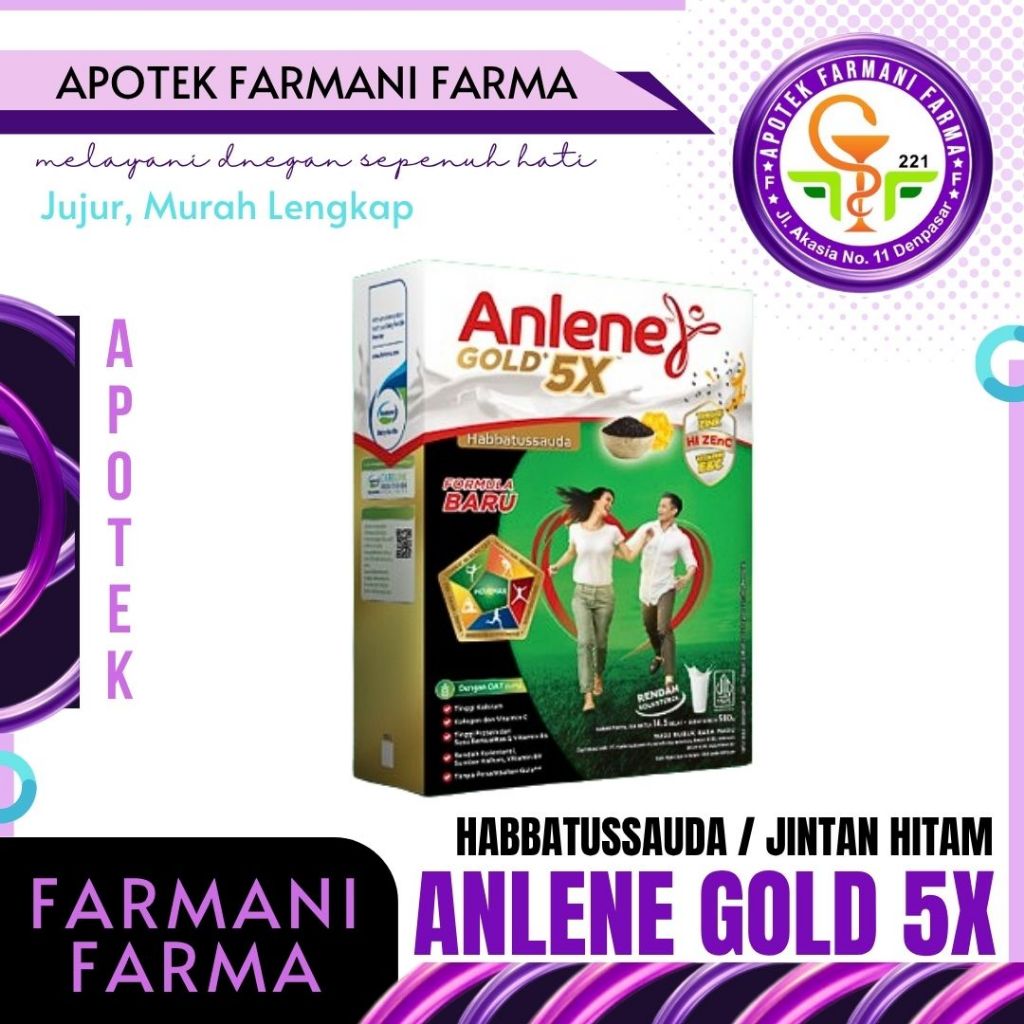 

ANLENE GOLD 5X 170 GRAM/570 GRAM HABBATUSSAUDA RASA MADU/SUSU SERBUK DEWASA/ANTIOKSIDAN/ANTIINFLAMASI/TULANG PERSENDIAN