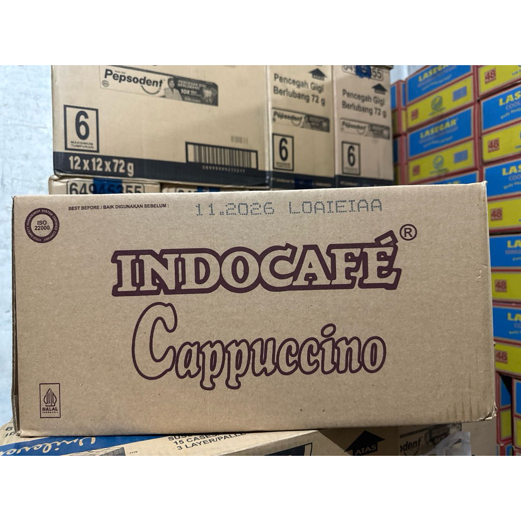 

IndoCafe Cappuccino 25g @ 250 sachet / 1 dus