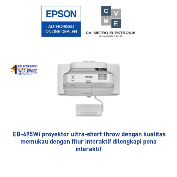 Proyektor EPSON EB-695Wi EB695Wi 695Wi Ultra-Short Throw Interactive WXGA