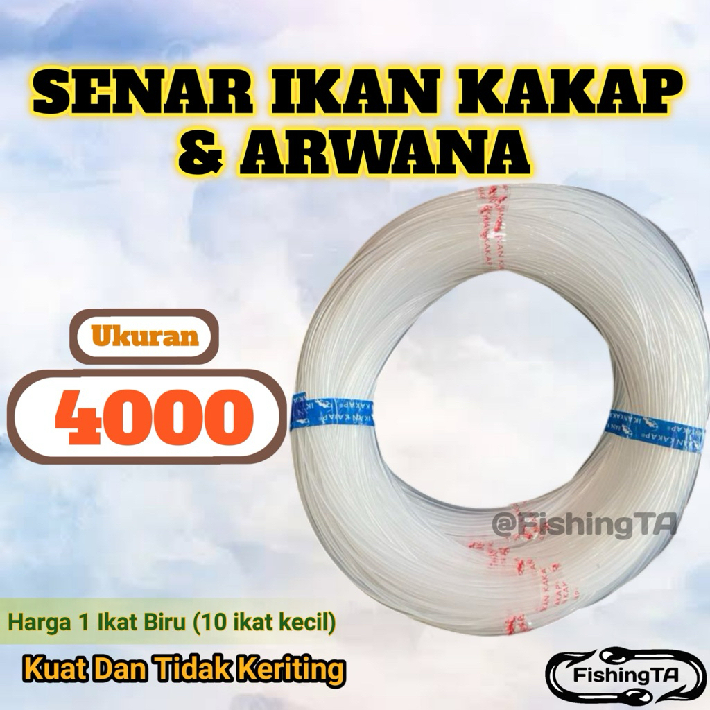 KENUR KAKAP SENAR LAYANGAN IKAN KAKAP / ARWANA 4000