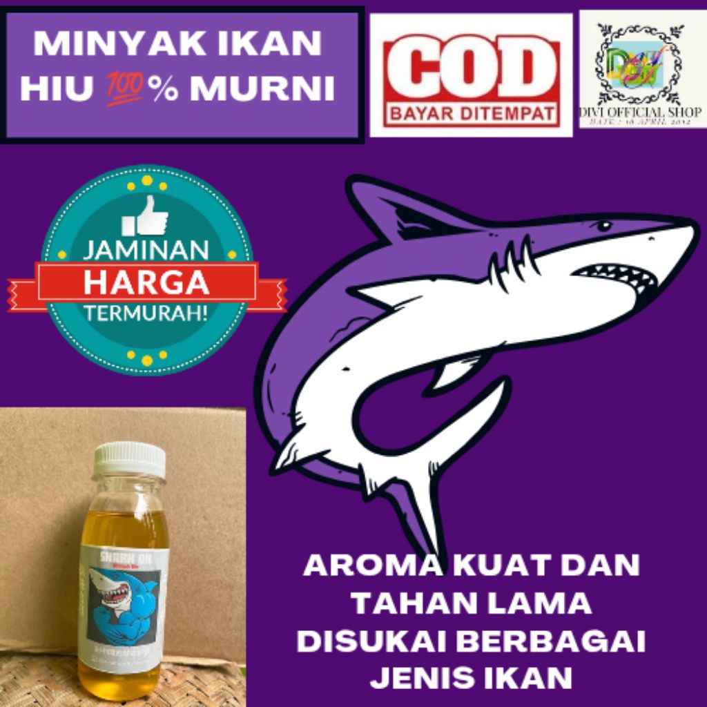 

HARGA TERMURAH MINYAK IKAN HIU 100ML