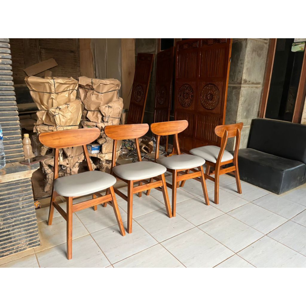 kursi cafe jati kursi makan jati kursi resto jati mebel Jepara furniture Jepara