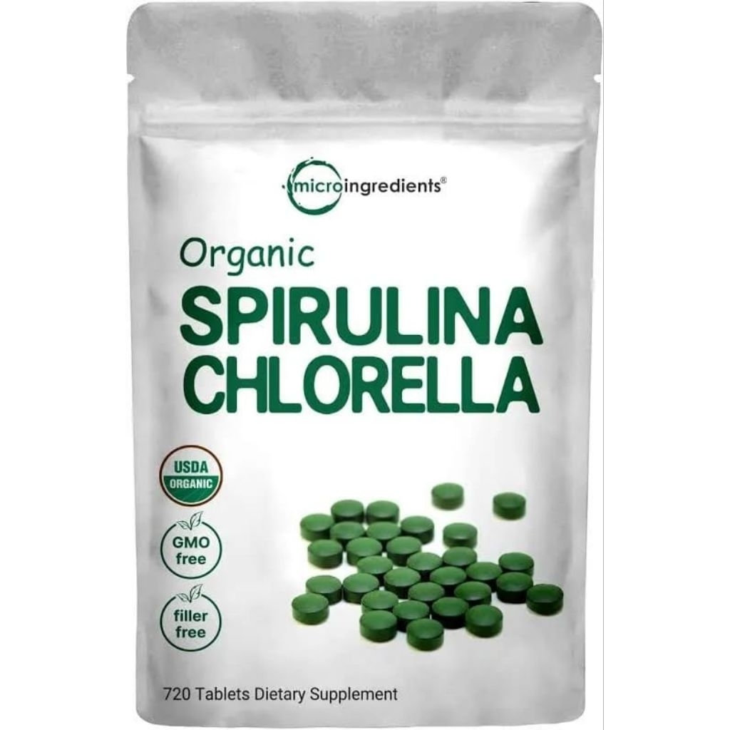 Microingredients Organic Chlorella spirulina 720 tablet