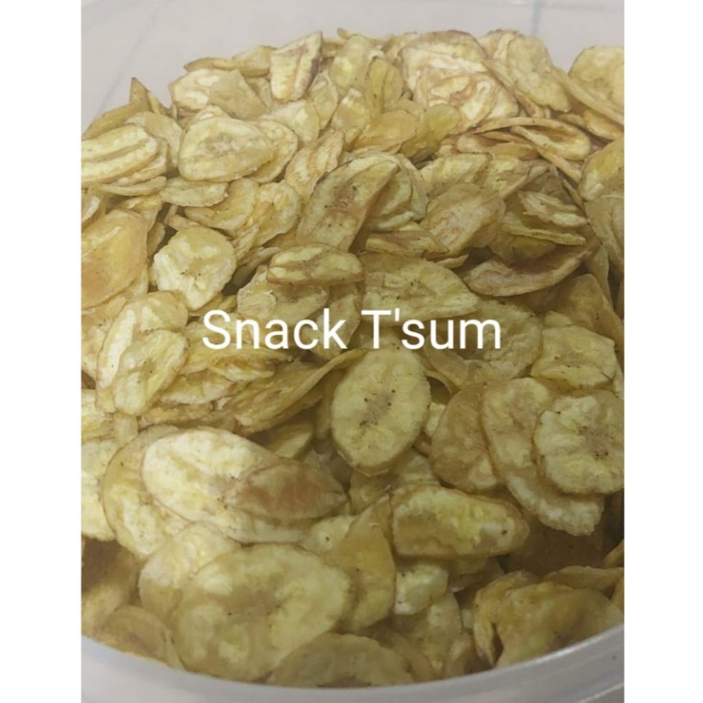 

500 gr KERIPIK PISANG RENYAH asin dan gurih Snack t'sum