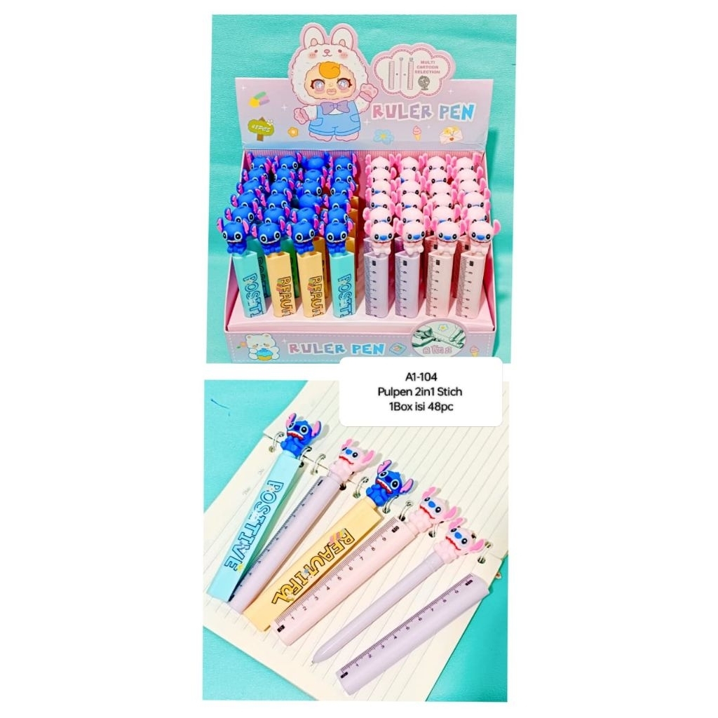 

1 BOX PEN STITCH 2 IN 1 PENGGARIS ISI 48